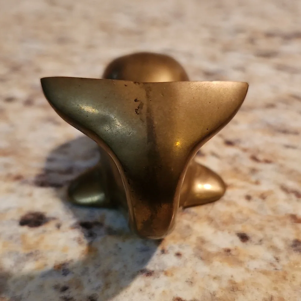 Vintage Brass Whale - Picture 4 of 7